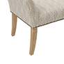 Antonio 49 1/2" Wide Taupe Fabric Banquette Accent Bench