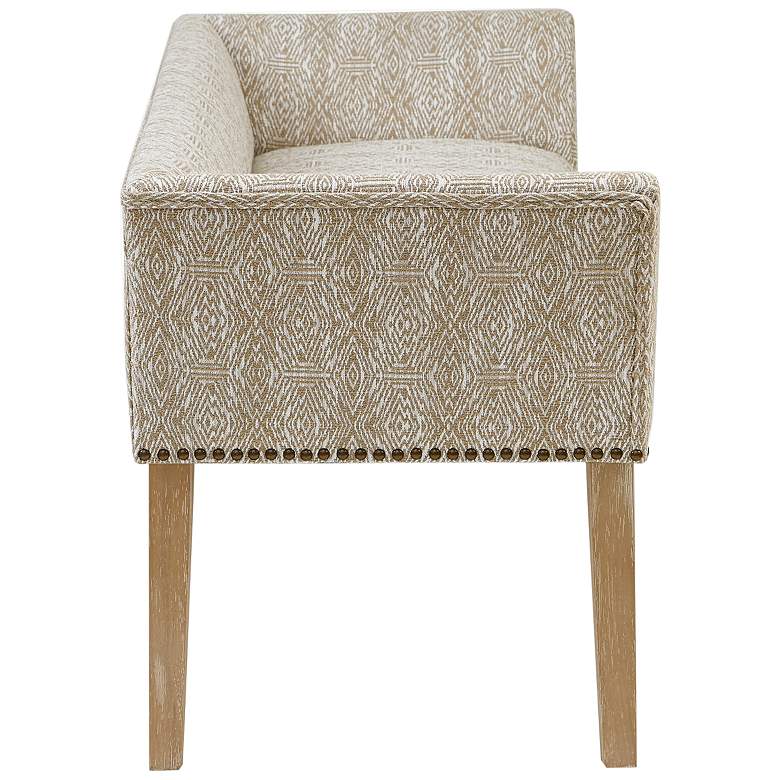 Image 7 Antonio 49 1/2" Wide Taupe Fabric Banquette Accent Bench more views