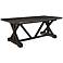 Anvil 78 1/2" Wide Black Rectangular Wood Dining Table