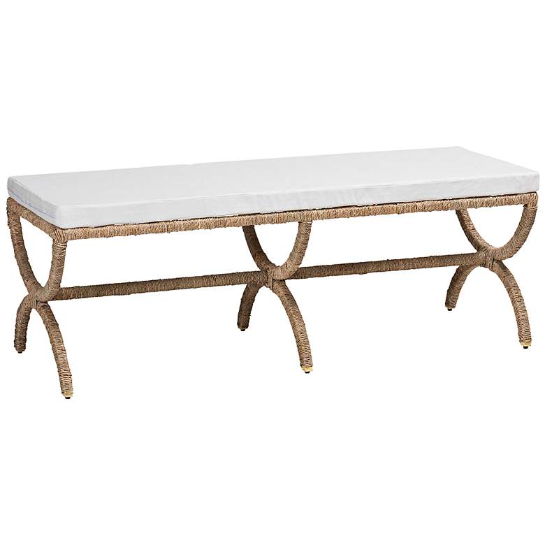 Image 2 Anya 52 1/2" Wide Japandi Seagrass Accent Bench