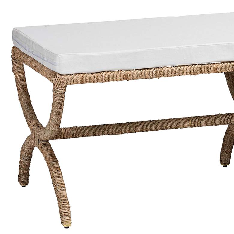 Image 3 Anya 52 1/2" Wide Japandi Seagrass Accent Bench more views