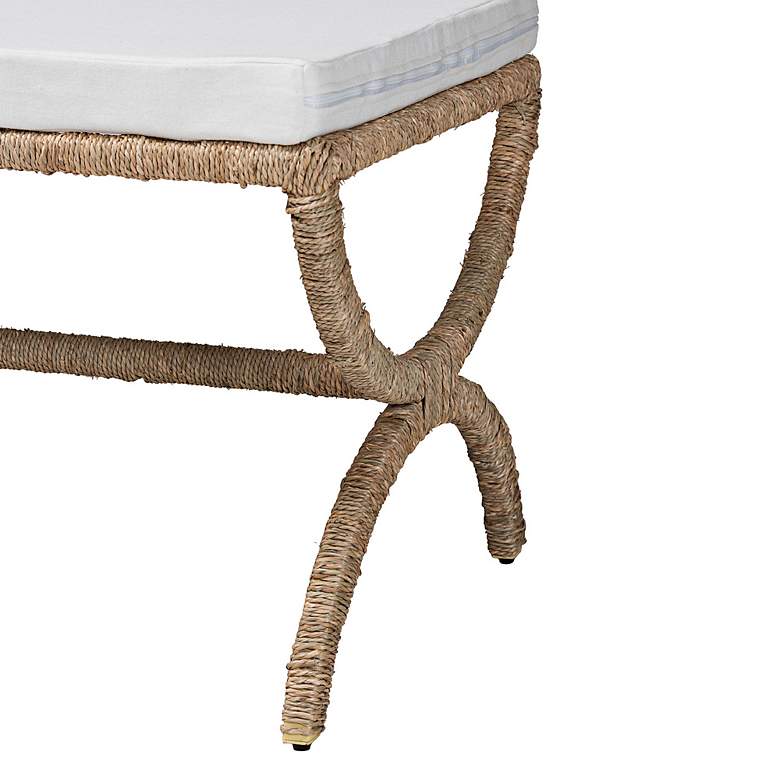 Image 4 Anya 52 1/2" Wide Japandi Seagrass Accent Bench more views