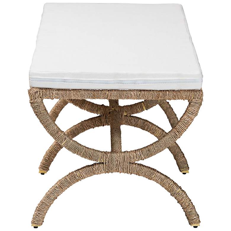 Image 5 Anya 52 1/2" Wide Japandi Seagrass Accent Bench more views