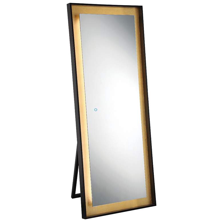 Image 1 Anya 65 In. x 26 In. Integrated LED Mirror in Gold