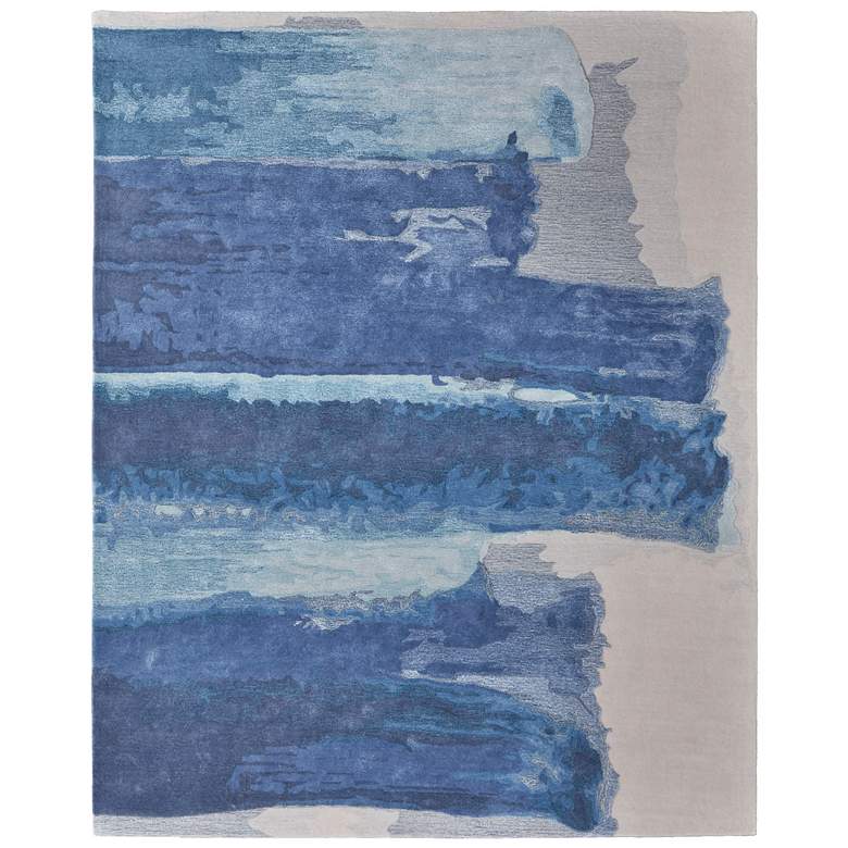 Image 1 Anya Transitional Abstract Hand Tufted Blue Area Rug 8921F