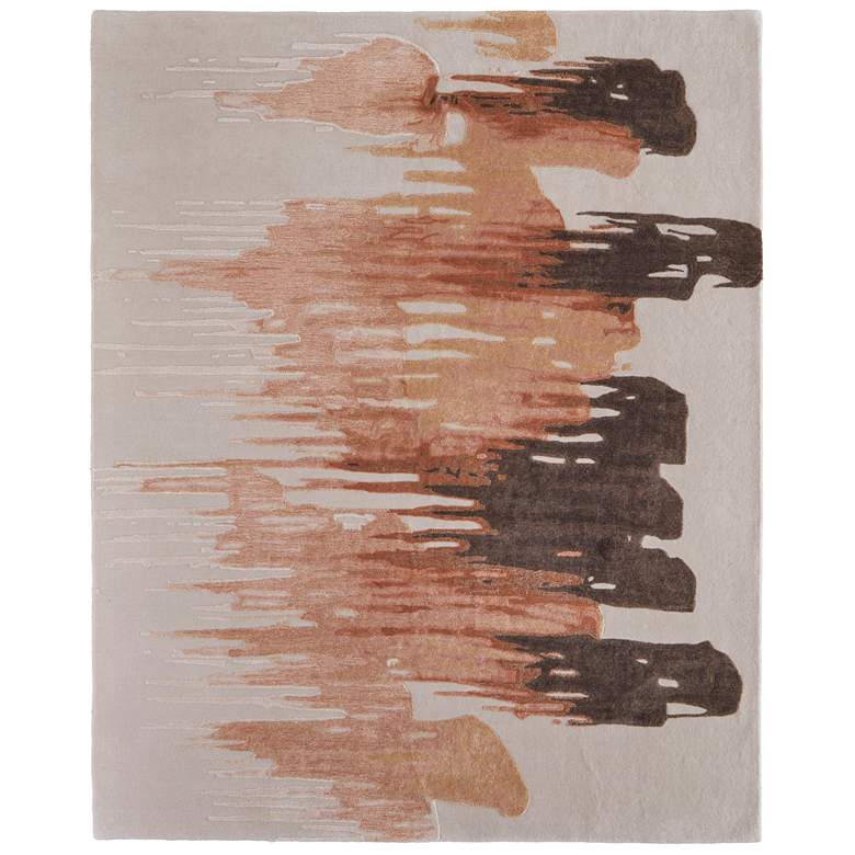 Image 1 Anya Transitional Abstract Hand Tufted Red Area Rug 8883F