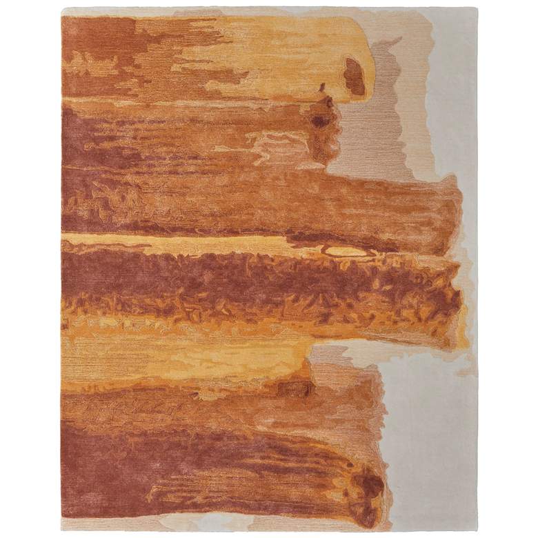 Image 1 Anya Transitional Abstract Hand Tufted Red Area Rug 8921F