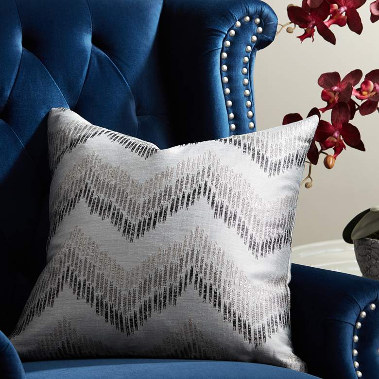Image 1 Anzio Black 20" Square Throw Pillow