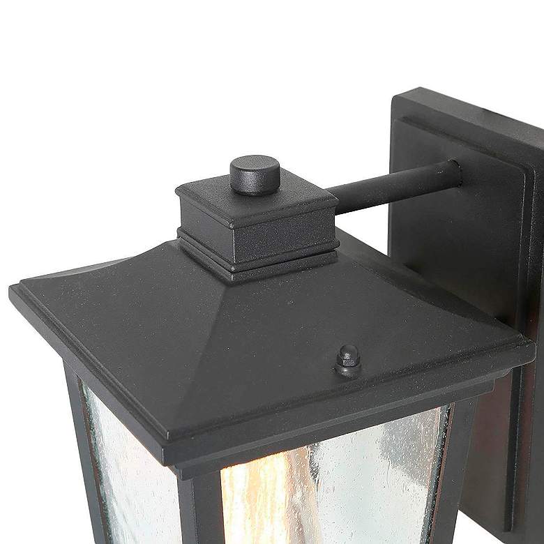 Image 5 Aotelas 11" High Black Glass Outdoor Wall Light more views