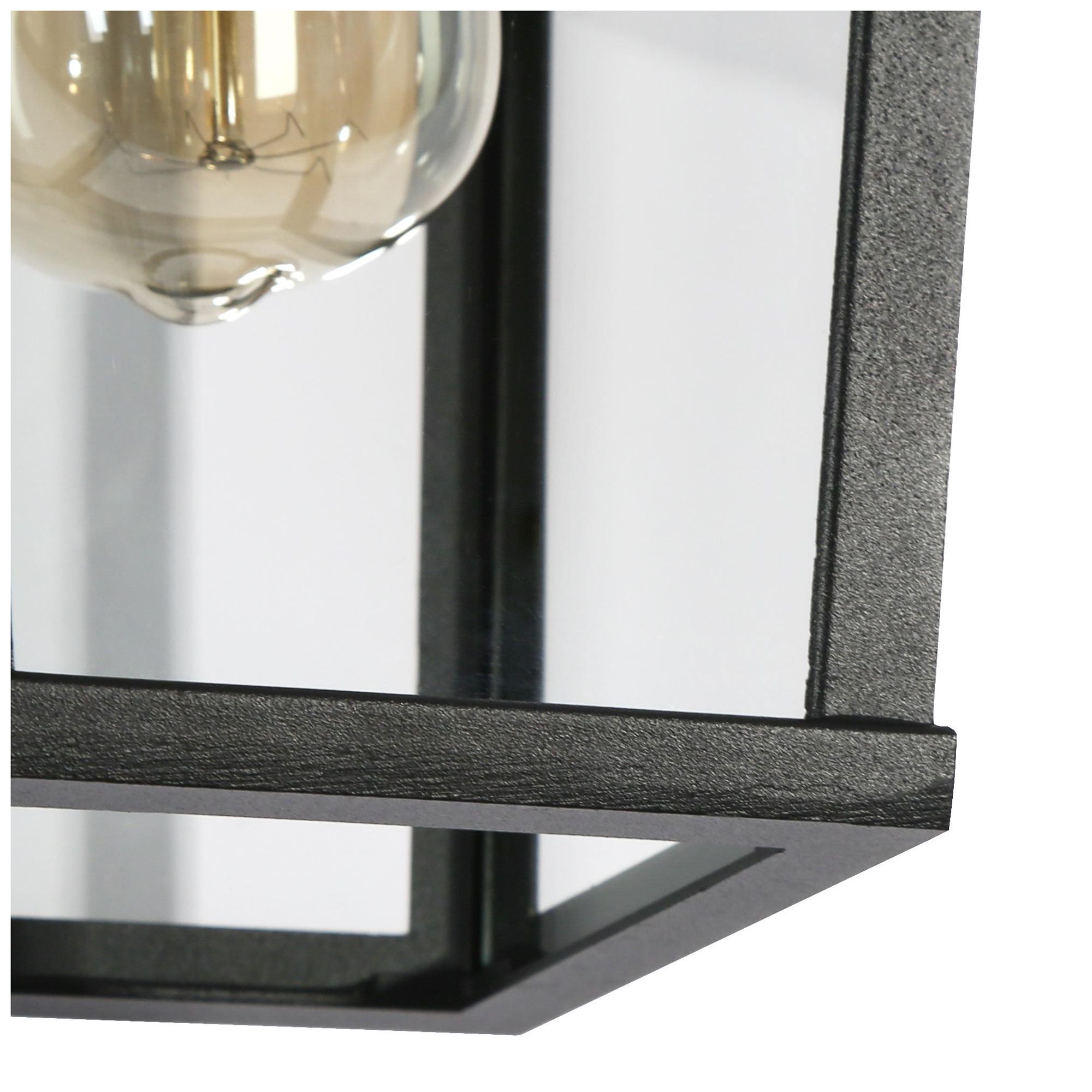 Image 3 Aotelas 12" High Black Glass Outdoor Wall Light more views