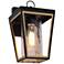 Aotelas 8.3" High Black and Gold Glass Outdoor Wall Light