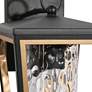 3_Aotelas 8.3" High Black and Gold Glass Outdoor Wall Light more views