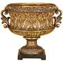 Apache Tarnished Gold Polystone Decorative Italian Bowl