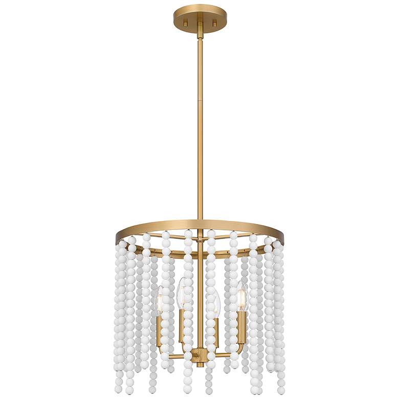 Image 1 Apelle 4-Light Aged Brass Pendant Light