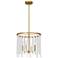Apelle 4-Light Aged Brass Pendant Light
