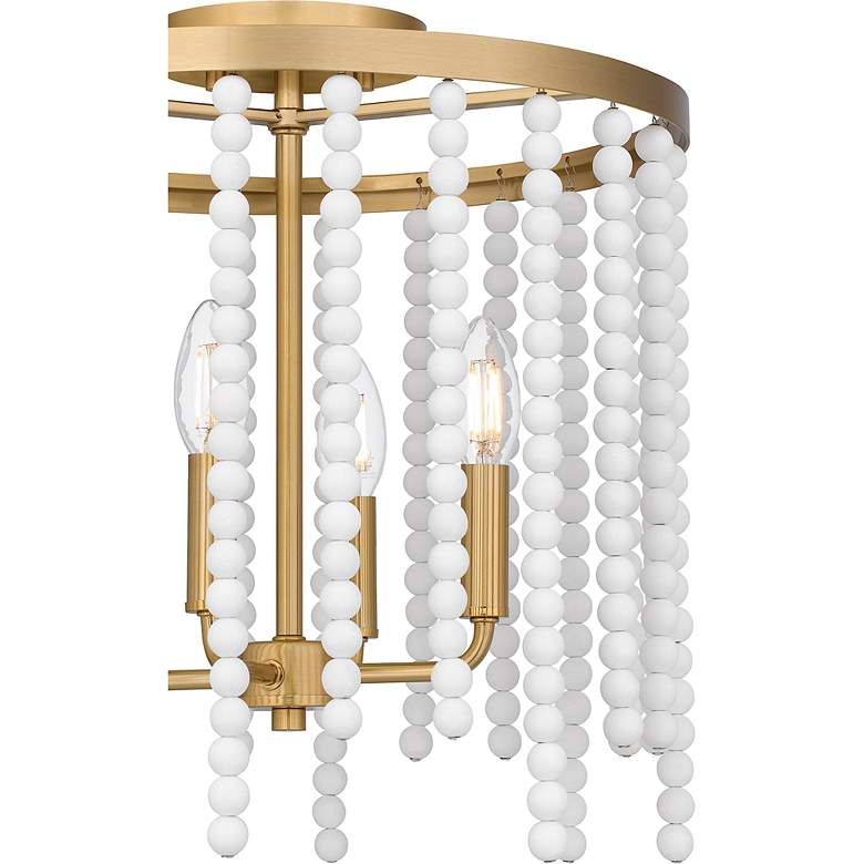 Image 7 Apelle 4-Light Aged Brass Semi-Flush Mount Light more views