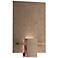 Aperture 12.9" High Bronze Sconce With Topaz Glass Shade