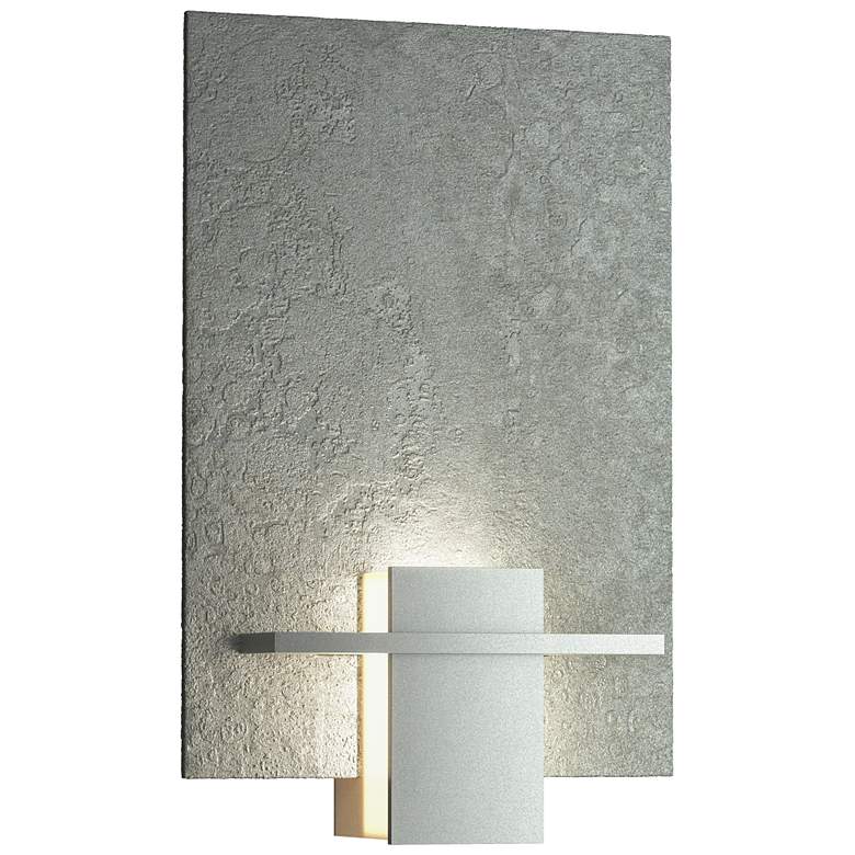 Image 1 Aperture 12.9" High Vintage Platinum Sconce With White Art Glass Shade