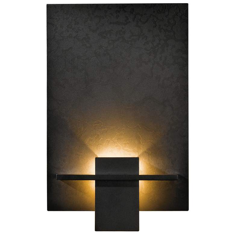 Image 1 Aperture Sconce - Dark Smoke Finish - White Art Glass