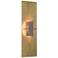Aperture Vertical Sconce - Modern Brass - Topaz Glass