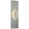 Aperture Vertical Sconce - Vintage Platinum Finish - White Art Glass