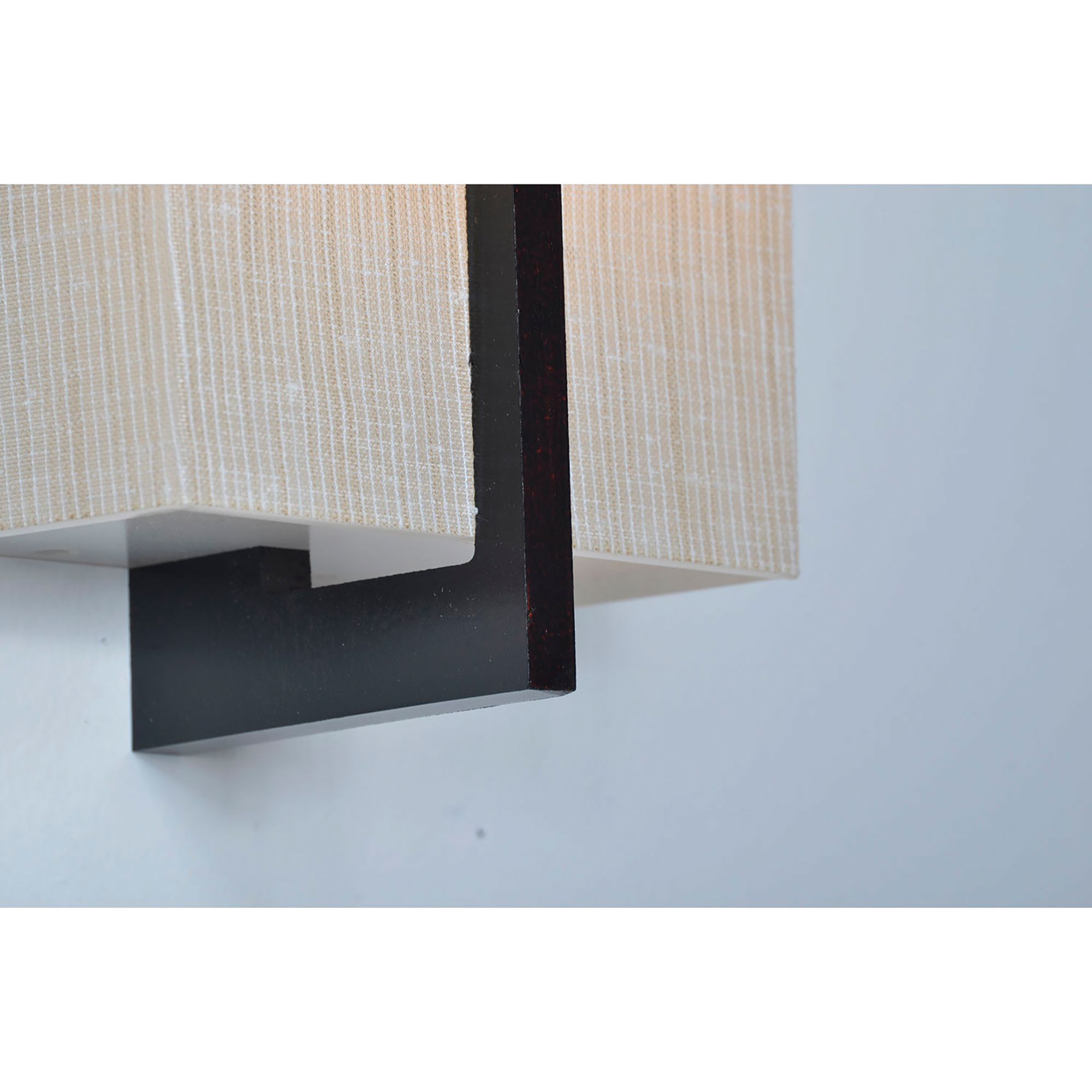 Image 5 Apex 13 1/2" High Espresso LED Wall Sconce with Jute Shade more views