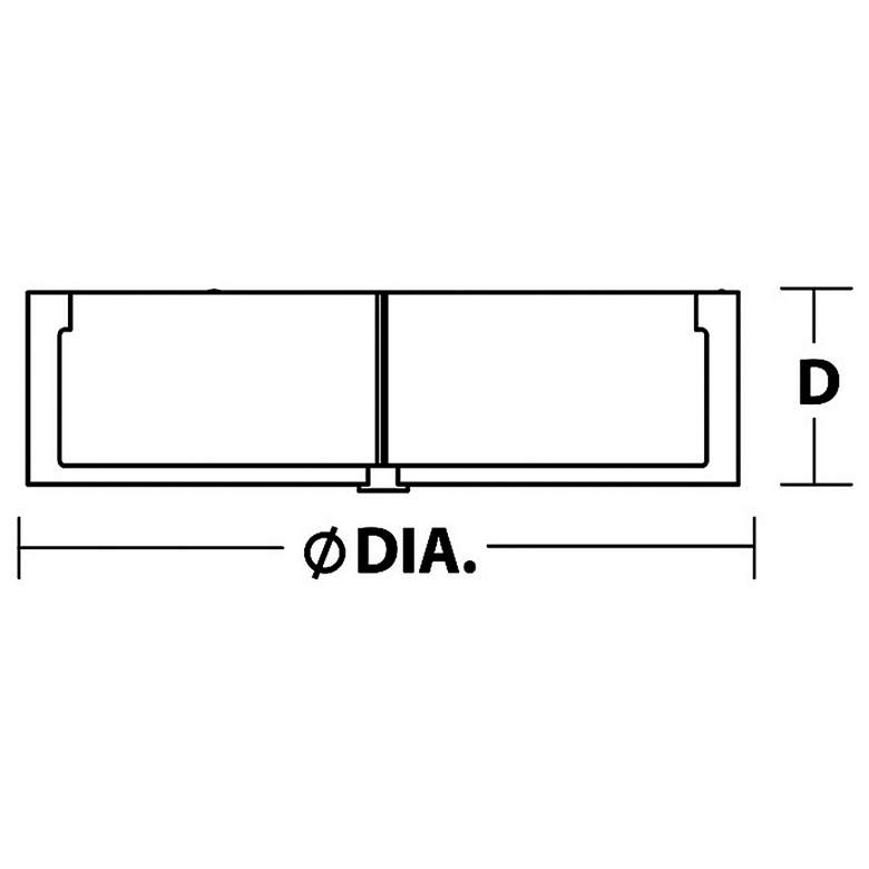 Image 2 Apex 14.25" Espresso LED Flush Mount more views