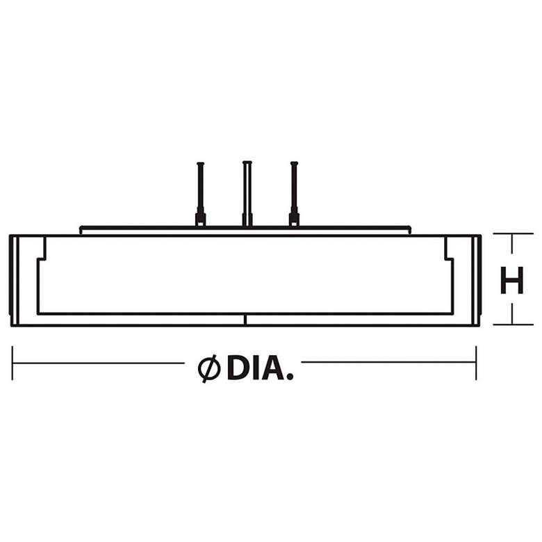 Image 2 Apex 14.25" Espresso LED Pendant more views