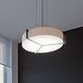 1_Apex 14 1/4" Wide Espresso LED Drum Pendant Light
