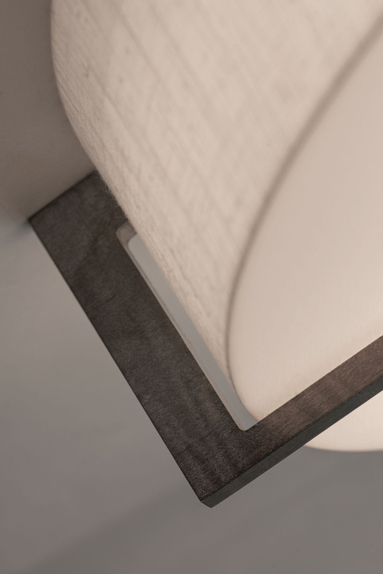 Image 2 Apex 14 1/4"W Linen White and Weathered Gray Ceiling Light more views