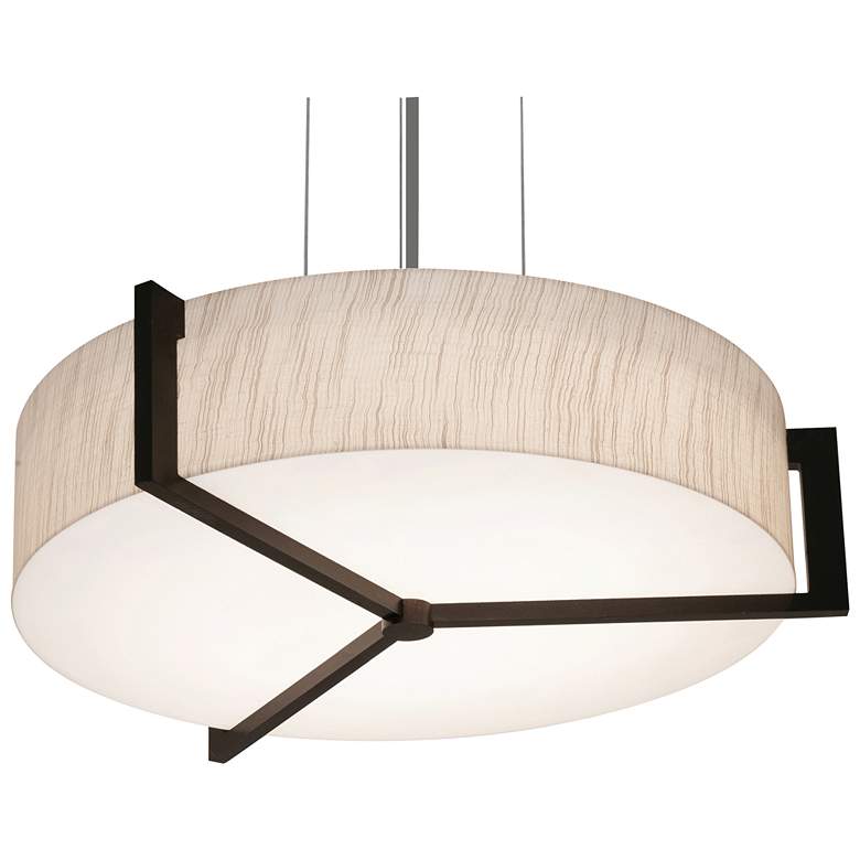 Image 1 Apex 15" Pendant - Espresso Finish - Jute Shade