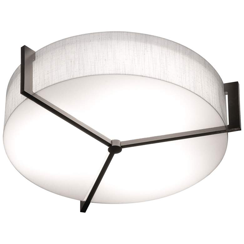 Image 1 Apex 17" Espresso LED Flush Mount