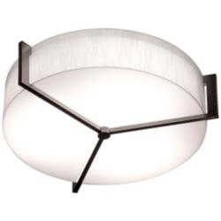 Apex 17" Espresso LED Flush Mount