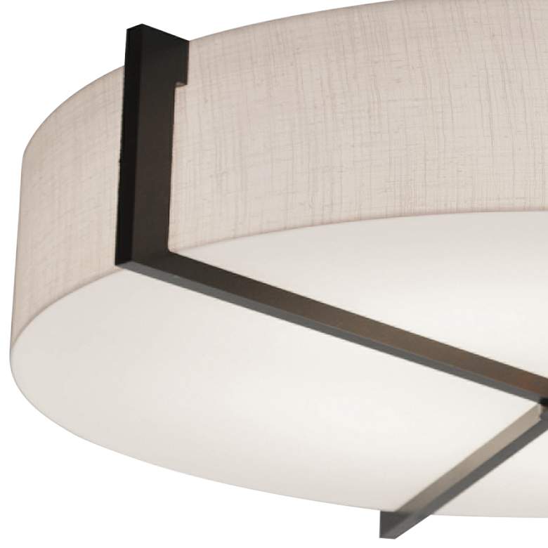 Image 2 Apex 17" Wide Espresso LED Drum Pendant Light more views