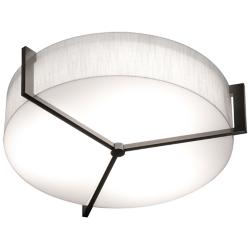 Apex 21.25" Espresso LED Flush Mount