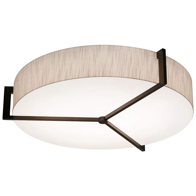 Image 1 Apex 21 1/4" Wide Espresso Drum Ceiling Light