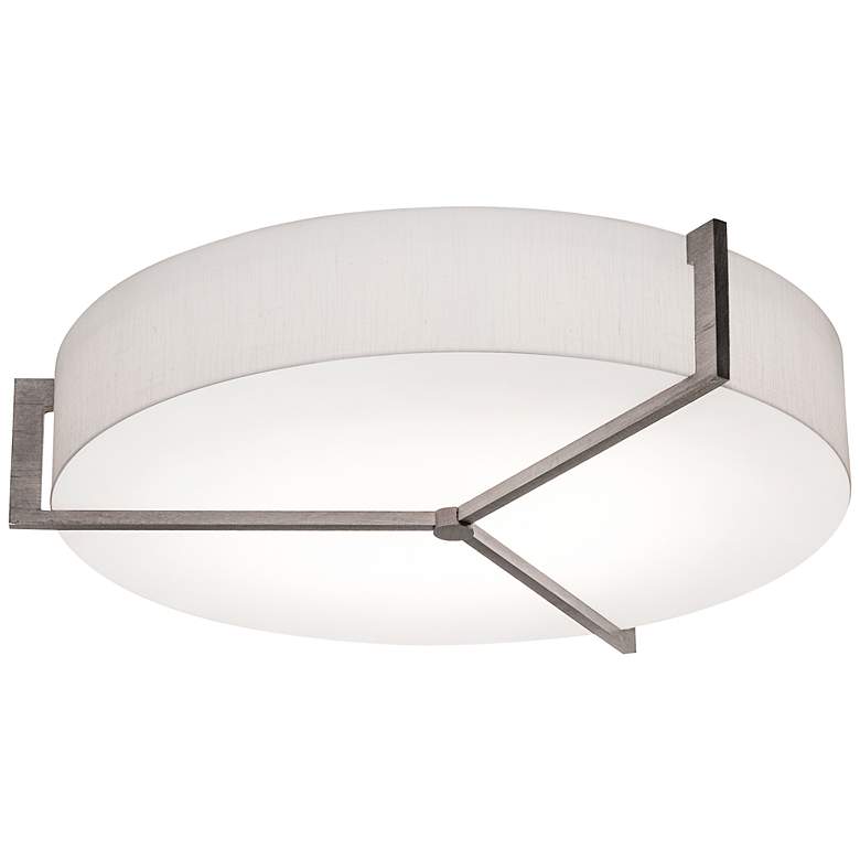 Image 1 Apex 21 1/4" Wide Weathered Gray Drum Ceiling Light