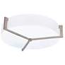 1_Apex 21-in LED Ceiling - Weathered Grey Finish - Linen White Shade
