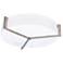 Apex 21-in LED Ceiling - Weathered Grey Finish - Linen White Shade