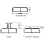 2_Apex 21-in LED Ceiling - Weathered Grey Finish - Linen White Shade more views