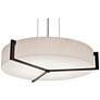 2_Apex 22 1/4" Wide Espresso LED Drum Pendant Light