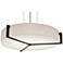 Apex 22 1/4" Wide Espresso LED Drum Pendant Light