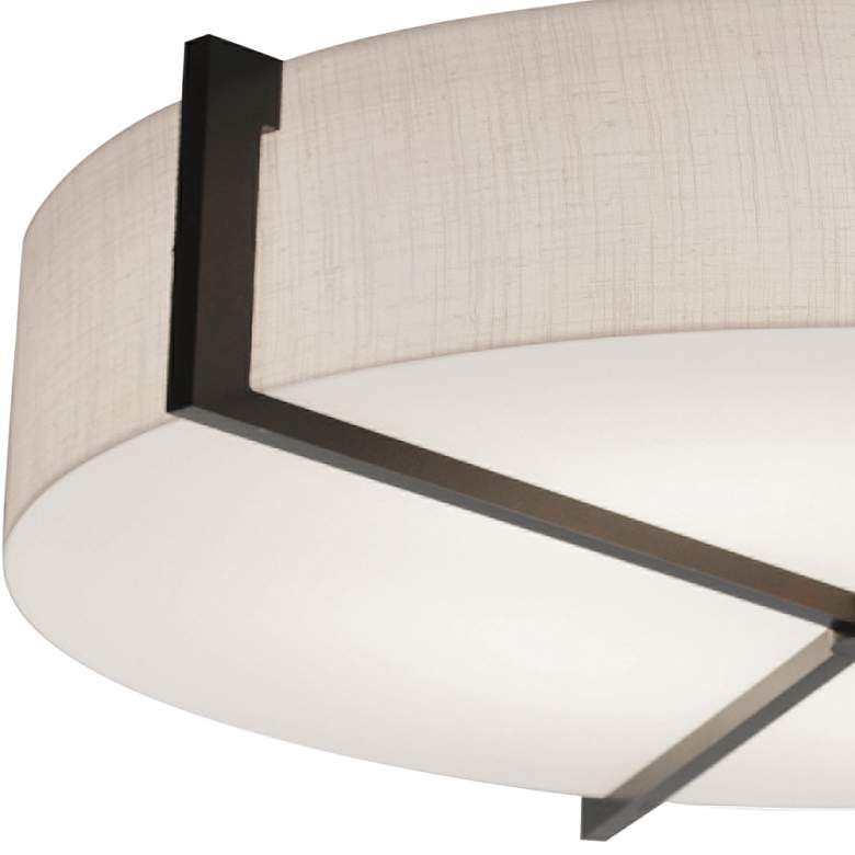 Image 3 Apex 22 1/4" Wide Espresso LED Drum Pendant Light more views