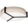 Apex 27.15" Wide Espresso LED Flush Mount With Jute Shade