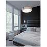 3_Apex 27.15" Wide Espresso LED Pendant With Jute Shade more views