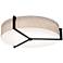 Apex 33 1/4" Wide Jute LED Drum Ceiling Light