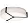 Apex 33 1/4" Wide Linen White Drum LED Ceiling Light