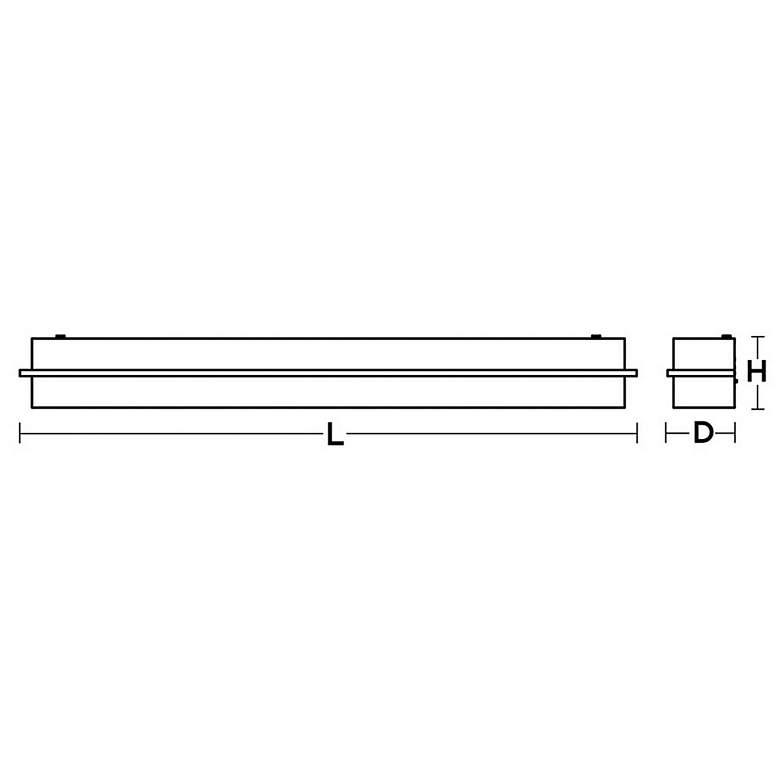 Image 2 Apex 50.5" Espresso LED Bath Light more views