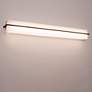 1_Apex 50 1/2"W Espresso and Solid Wood LED Vanity Bath Light