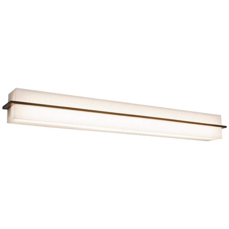 Image 1 Apex - Vanity Light Fixture - 4 Ft. - Espresso Finish - Jute Wood/Acrylic